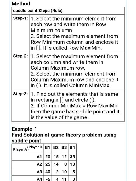 Saddle Point Example | PDF