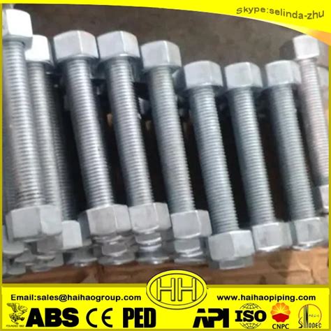 Stud Bolts Astm A193 B7 Threaded Full Length With Astm A194 2h Heavy