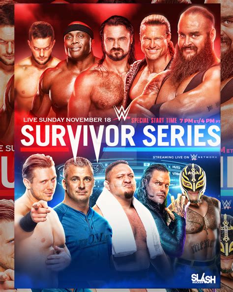 Wwe Survivor Series 2018 5v5 Tag Team Poster By Wweslashrocker54 On