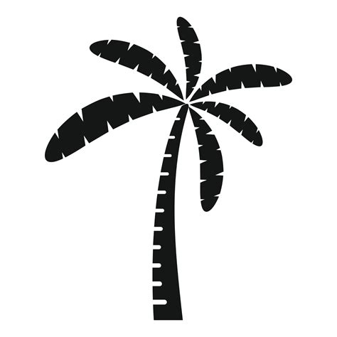 Paradise Palm Icon Simple Vector Coconut Tree 15204744 Vector Art At