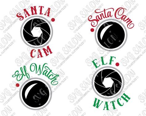 Santa Cam Cut File Set In SVG EPS DXF JPEG And PNG