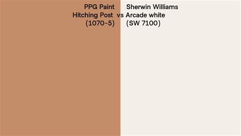 Ppg Paint Hitching Post Vs Sherwin Williams Arcade White Sw