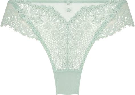 Hunkemöller Dames Lingerie Brazilian Daisy Groen maat XS bol