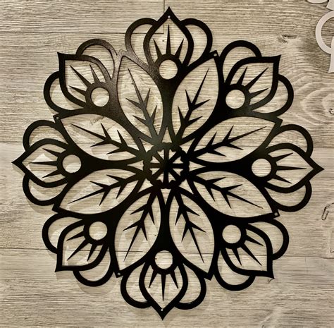 Mandala Flower Metal Art Artful MetalWorx