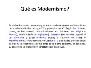 Modernismo PPT