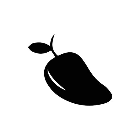 Icono De Vector De Fruta De Mango Mango En Estilo Plano Ilustraci N