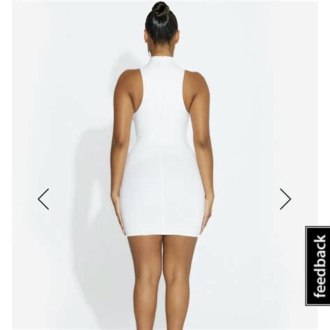 Naked Wardrobe White Bare It All Dress Size Small Depop