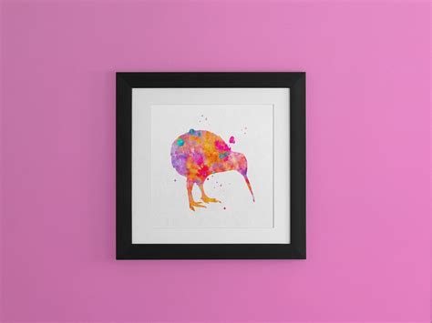 Kiwi bird art print watercolor kiwi bird painting kiwi bird | Etsy