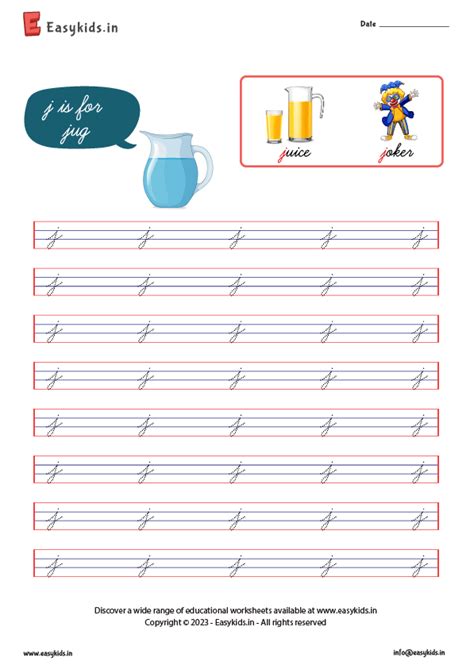 Cursive Letter J