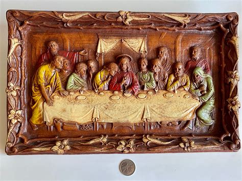 Vintage Last Supper Wall Art 3D Christian Decor Last Supper Etsy UK