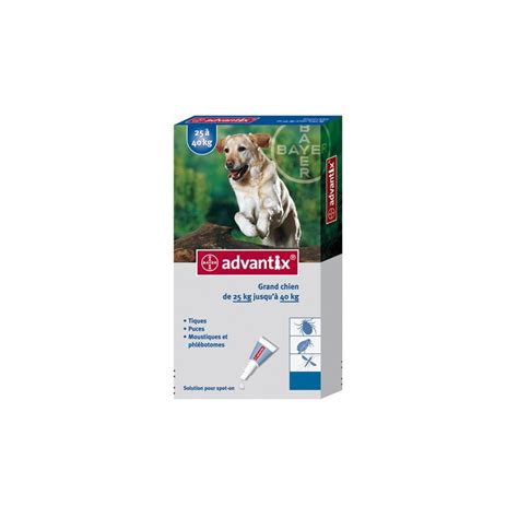 Advantix Grand Chien Spot On Kg Pipettes Pas Cher Chez