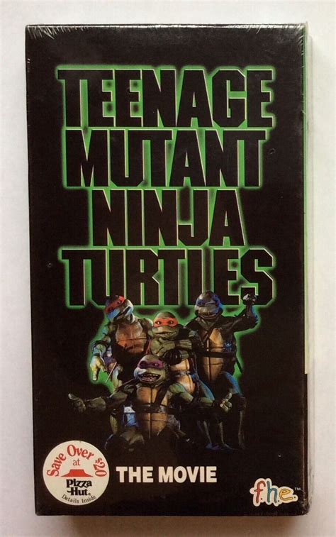 1990 New Teenage Mutant Ninja Turtles The Movie Vhs Sealed Rare Pizza