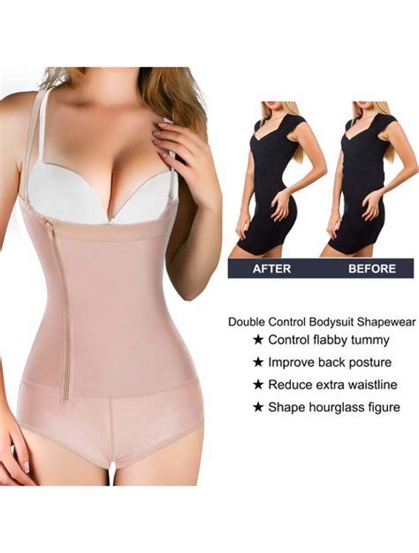 Buy Nebility Women Latex Waist Trainer Bodysuit Slim Full Body Zipper