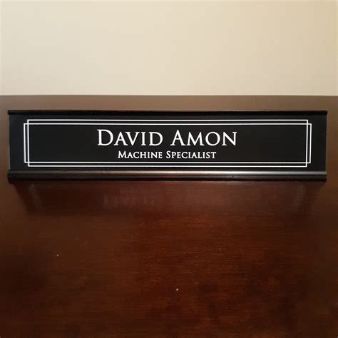 Desktop Name Plate Fishburn Custom Engraving