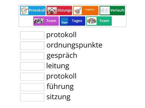 Wortschatz Komposita Match Up