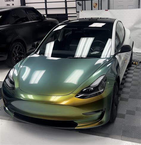 Tesla Model 3 Color Shift Vinyl Wrap