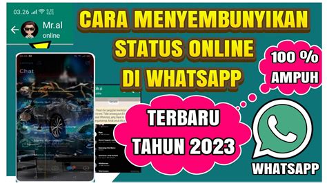 Cara Sembunyikan Status Online Di Wa Cara Hilangkan Status Online