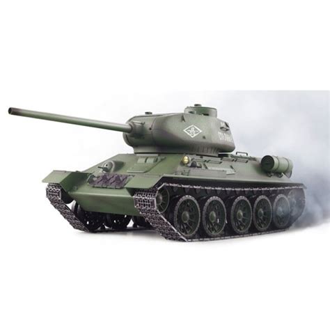 Char Rc Henglong CHAR D ASSAUT RC 1 16 RUSSIAN T 34 85 BRUIT FUM