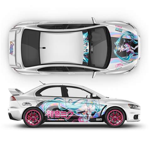 Itasha Racing Miku 2021 Anime Style Decals For Any Car Body