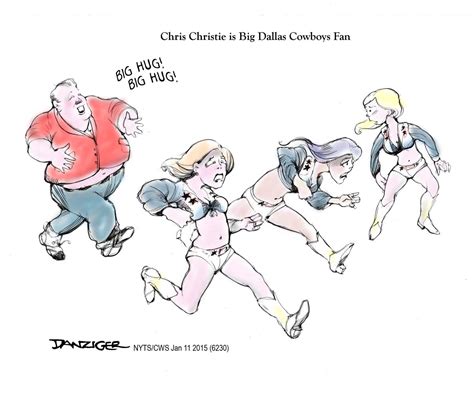 Chris Christie and the Dallas Cowboys - Danziger Cartoons