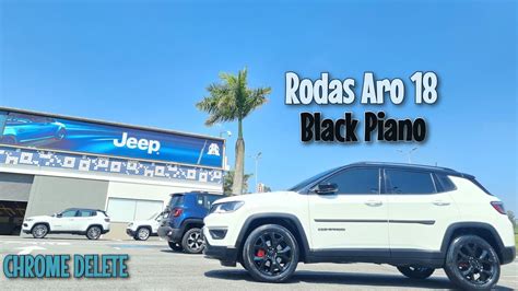 Jeep Compass Chrome Delete Pintura Rodas Black Piano Pintura Pinças