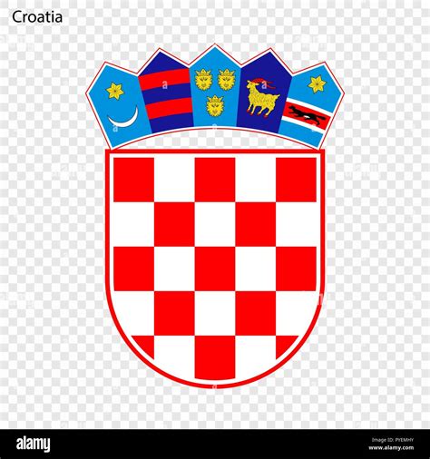 Symbol Of Croatia National Emblem Stock Vector Image And Art Alamy