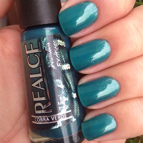 Esmalte Verde Cintilante Da Realce Nails Nail Polish Polish