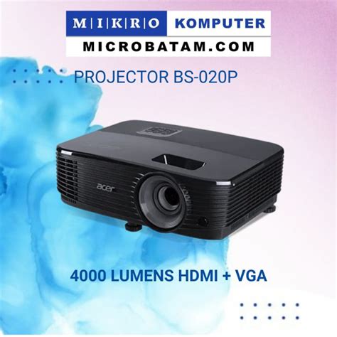 Projector Acer Bs Pa Dlp Svga Lumens Hdmi Vga