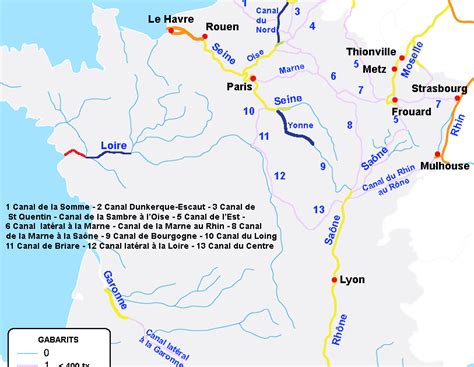 Wasserwege Frankreich Karte Europakarte