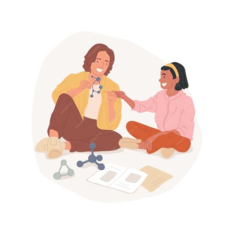 Tuteur de sciences illustration vectorielle de dessin animé isolé