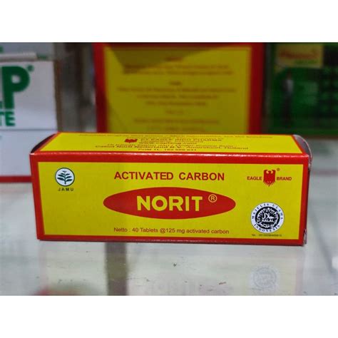 Jual NORIT CAP LANG Karbon Aktif Isi 40 Tablet Obat Keracunan Makanan