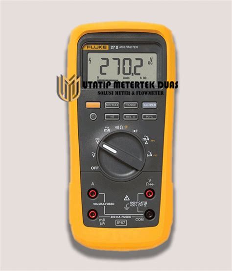 Fluke 27 Ii Rugged Digital Multimeter Utatip Metertek Duas