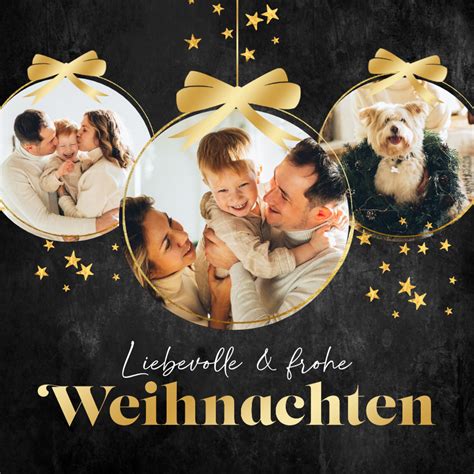 Weihnachtskarte Drei Fotos In Send A Smile