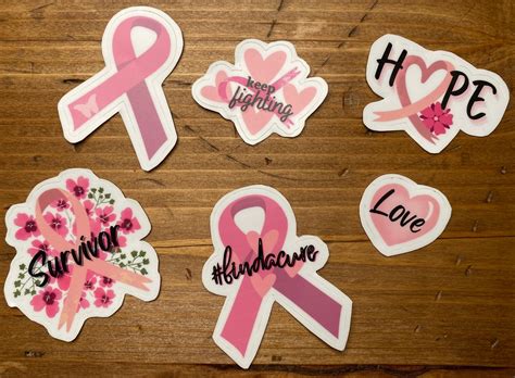 Breast Cancer Awareness Sticker Sticker Pack October Breast Etsy