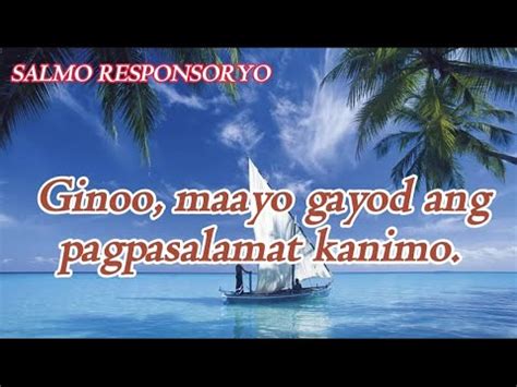 June 16 2024 Domingo Salmo Responsoryo Ginoo Maayo Gayod Ang