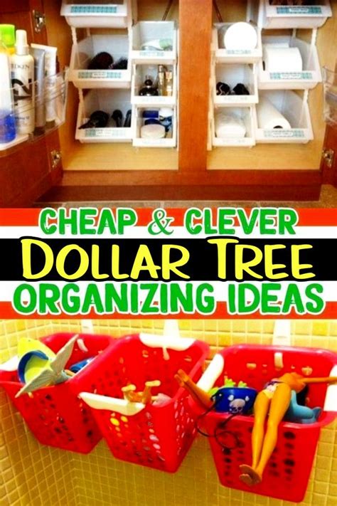 Dollar Tree Organization Hacks Dollar Tree Organization Dollar Tree