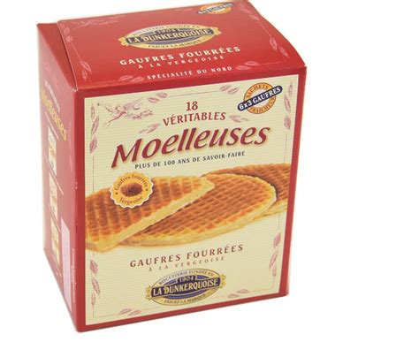 Gaufres fourrées vergeoise moelleuses La Biscuiterie Dunkerquoise 300