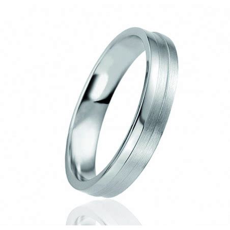 Bague Alliance Breuning En Argent Pour Homme Calydon 4 5 Mm