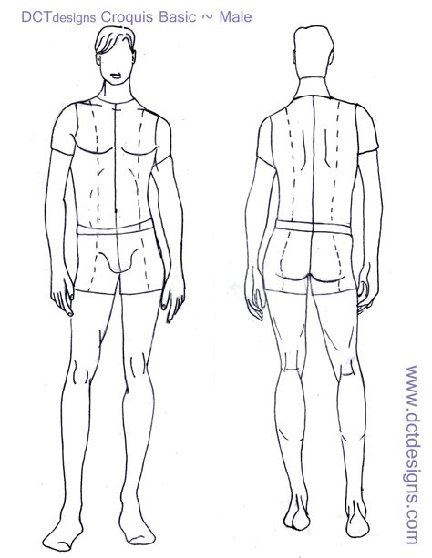 Male Croquis For Fashion Illustration Heads Fashion Figure Template