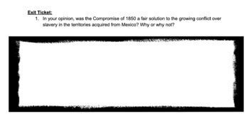 Compromise of 1850 Simulation/Debate by Teaching History Creatively