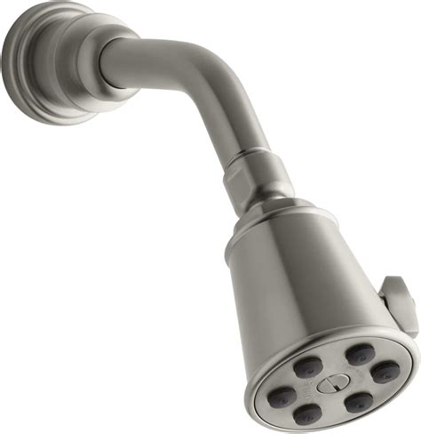 Kohler K 6812 Bn Iv Georges Brass Single Function Showerhead Arm And Flange Vibrant Brushed