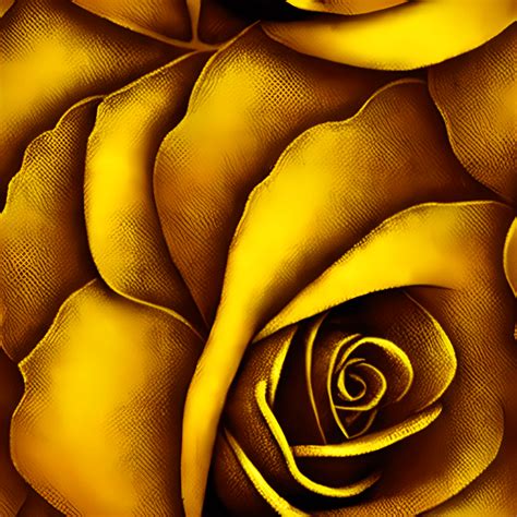 Golden Rose Flower With Leaves 3d Background · Creative Fabrica