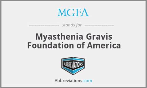 Mgfa Myasthenia Gravis Foundation Of America