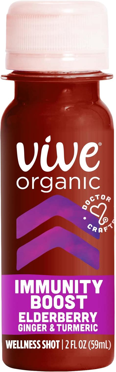 Amazon Vive Organic Immune Support Elderberry Shot Cold Pressed