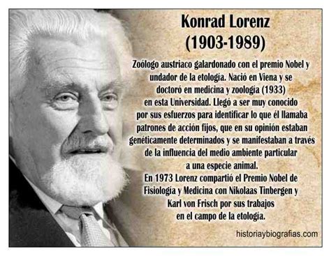 Biografia De Lorenz Konrad Fundador De La Etologia