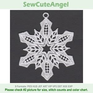 Fsl Snowflakes Free Standing Lace Machine Embroidery Designs Instant