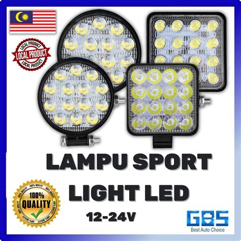 Gbs Car Led Lamp Sport Light Led Inch Square Round V V White