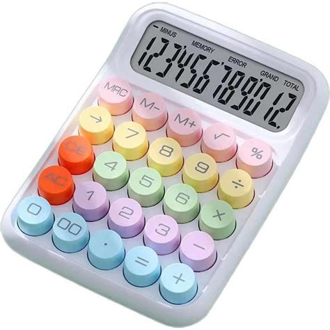 Calculatrice De Bureau Avec Écran Lcd À Gros Boutons Calculatrice De