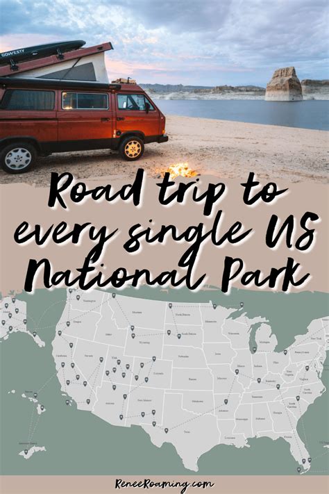 Us national parks road trip route – Artofit