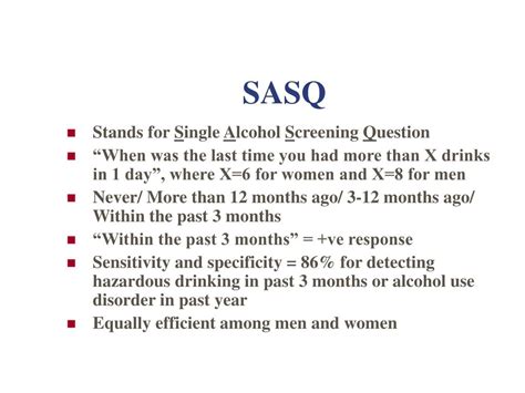 Ppt Screening And Brief Alcohol Interventions In Primary Care